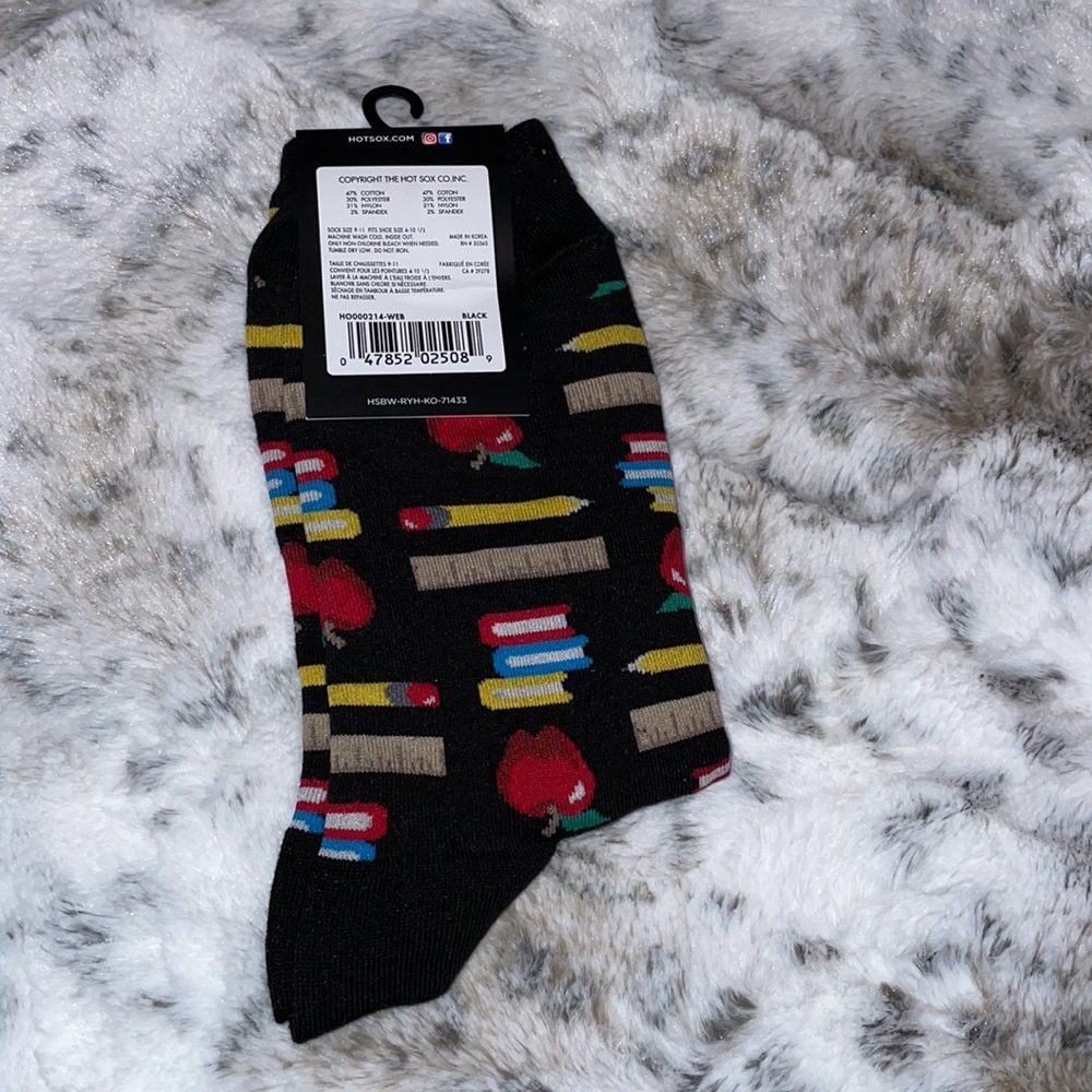 Hot Sox Teacher School Socks - Picture 2 of 2